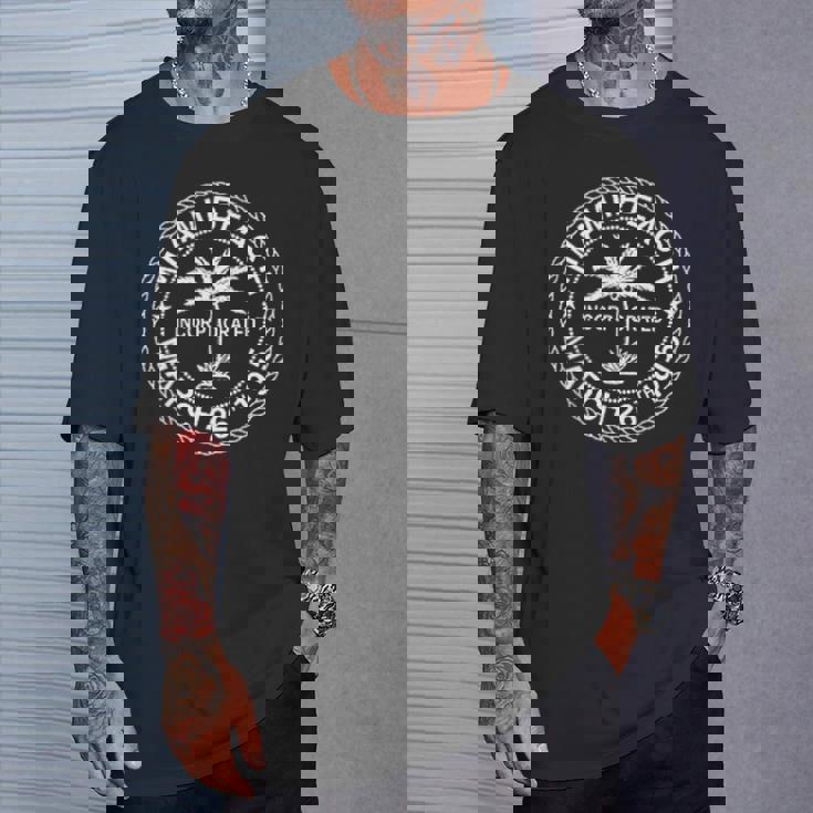 フロリダ州マイアミビーチフラッグシール。 Tシャツ 彼への贈り物