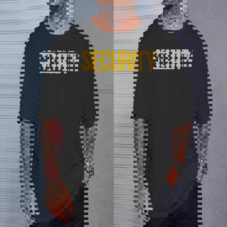 フロントセキュリティバックにセキュリティガード。 Tシャツ 彼への贈り物