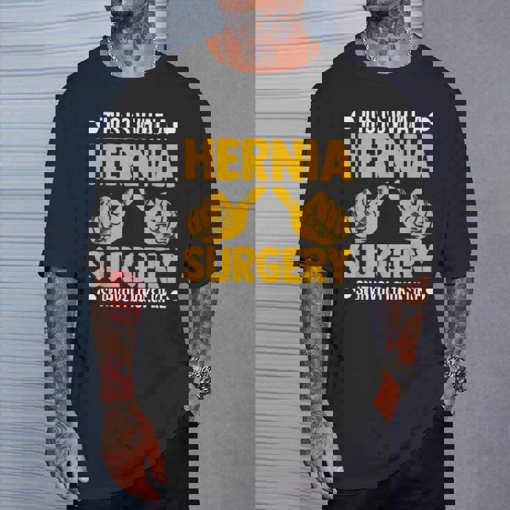 ヘルニア 手術 患者 回復 お見舞い 駄じゃれ Tシャツ 彼への贈り物