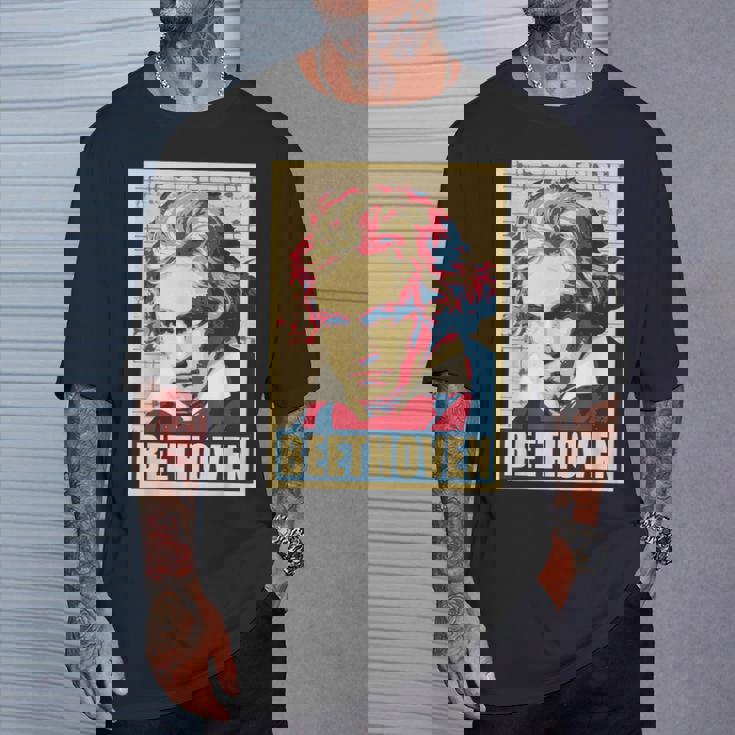 ベートーベン クラシカル音楽作曲家 レトロ Tシャツ 彼への贈り物