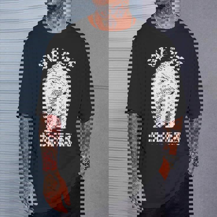 ホッキョクグマを救え 絶滅危惧種の北極動物 Tシャツ 彼への贈り物