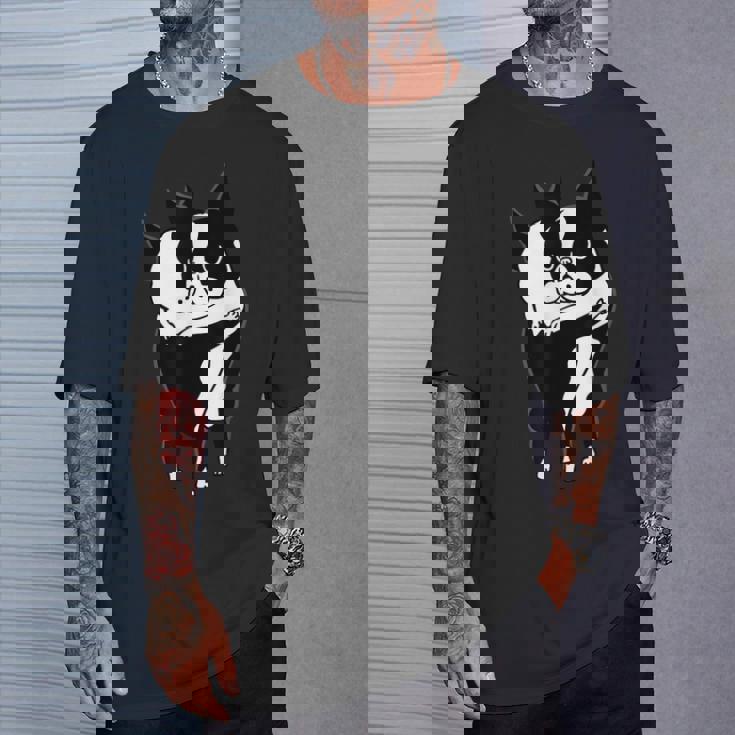 ボストンテリアハグ Tシャツ 彼への贈り物