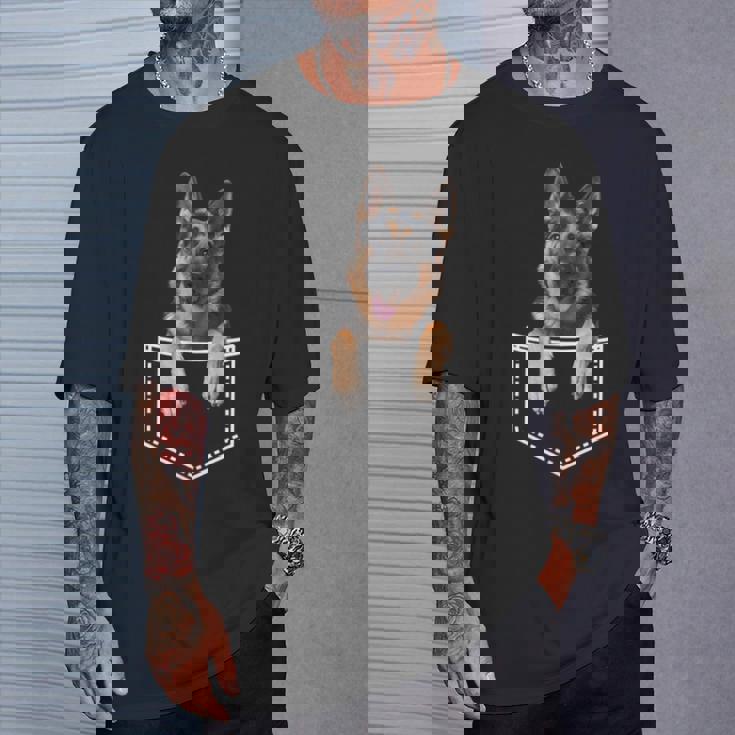 ポケットジャーマンシェパード Tシャツ 彼への贈り物