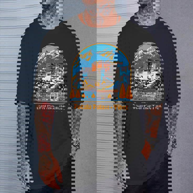 ポタラ宮 チベット ラサ 仏教 Tシャツ 彼への贈り物