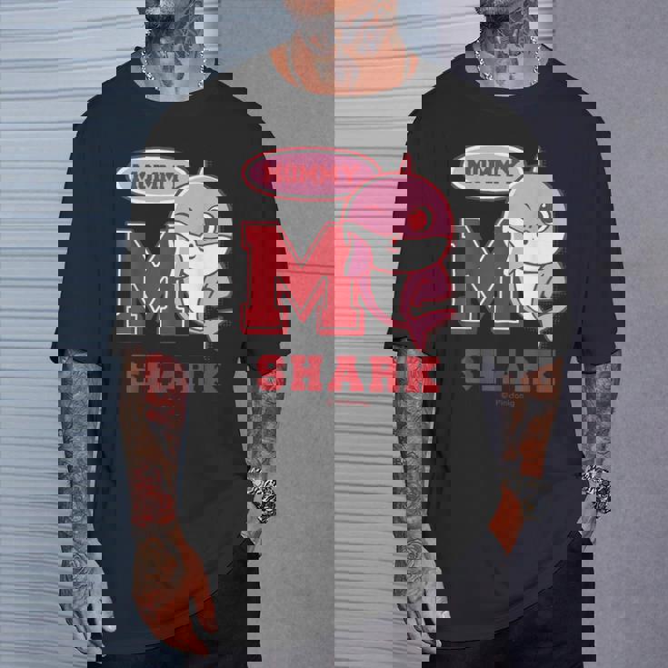 ママシャーク・レトロ・ベイシャーク・サメなかぞく・プレゼント・キッズ・メンズ・ウーマンズ Tシャツ 彼への贈り物