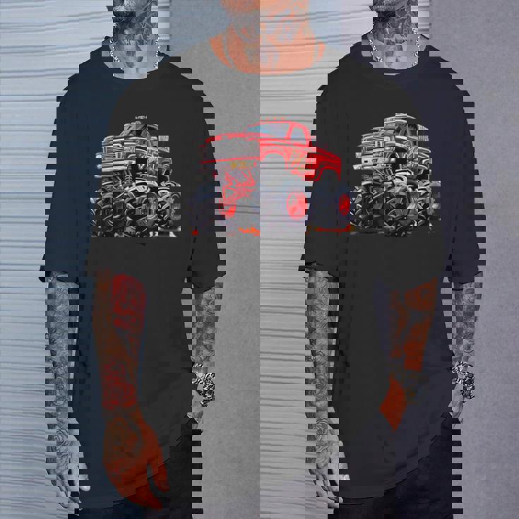 モンスタートラック 幼児用 キッズ レトロ ヴィンテージ モンスタートラック Tシャツ 彼への贈り物