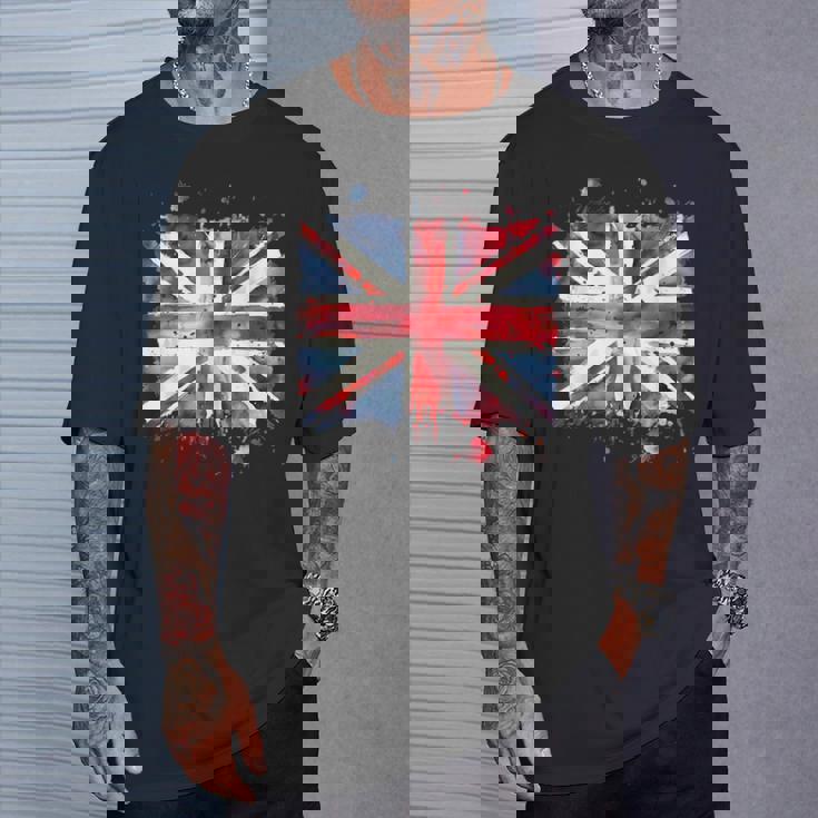 ユニオンジャック インクスタイル アート イギリス国旗 イギリス 国旗 イギリス Tシャツ 彼への贈り物