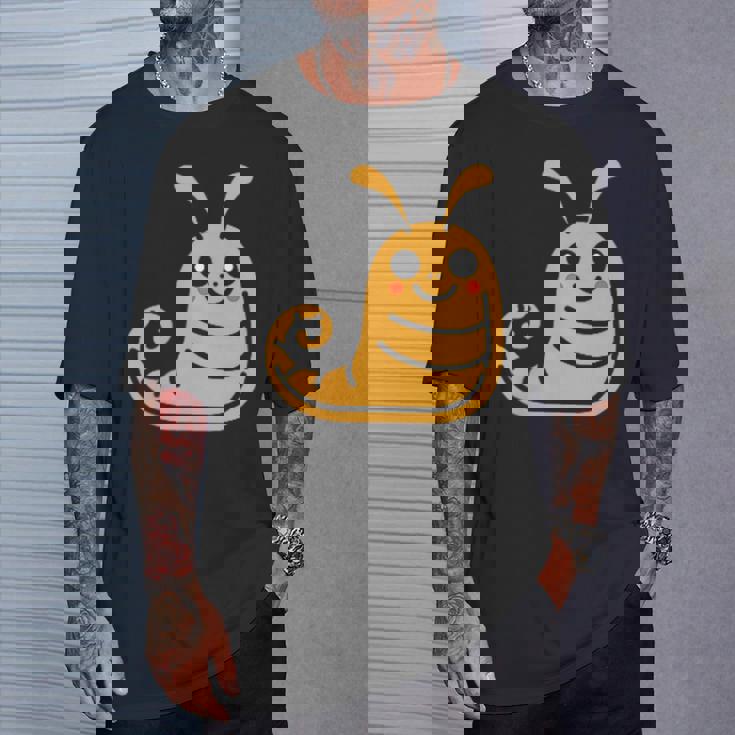 ユーモア ナメクジ 昆虫 かわいい ミニマリスト シンプル ナメクジ Tシャツ 彼への贈り物