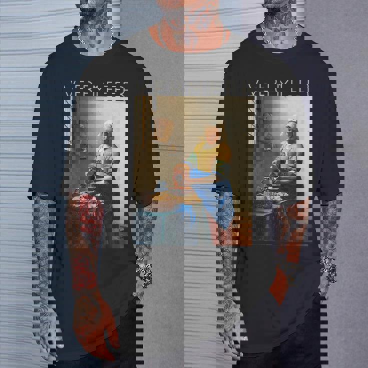 ヨハネス・フェルメール 芸術家のための芸術 ミルクメイド Tシャツ 彼への贈り物