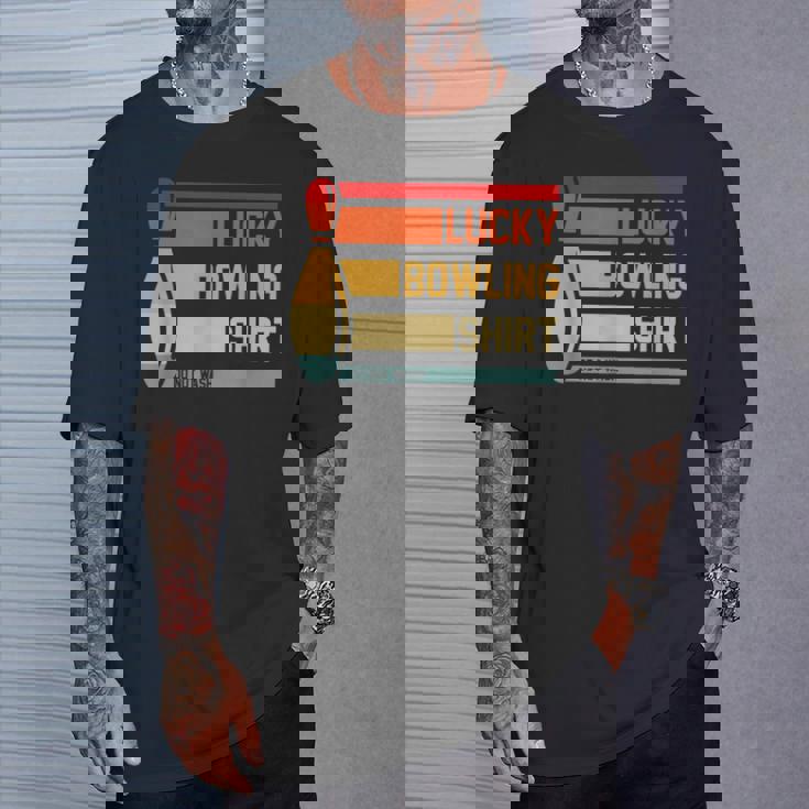 ラッキーボーリングシャツ おもしろボーリングトーナメントボウラーヴィンテージ Tシャツ 彼への贈り物