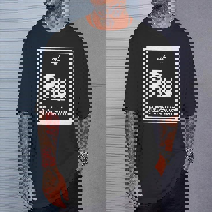 ルテニウム Ru 元素周期表 サイエンスギフト Tシャツ 彼への贈り物