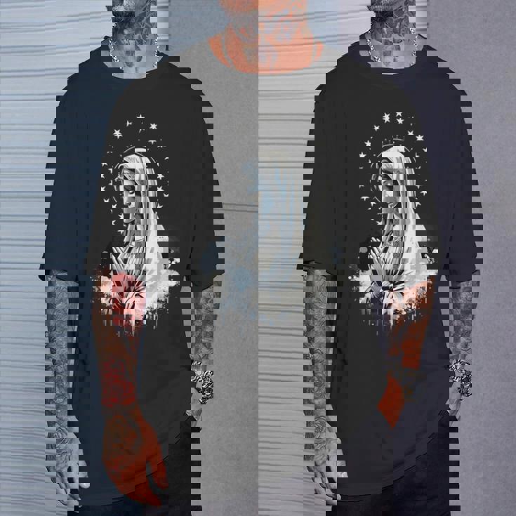 ルルドの聖母マリア 強力なシンボル 母マリア Tシャツ 彼への贈り物