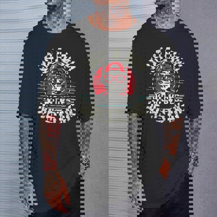 レスリングが大好きな少年 少年&キッズ レスラー Tシャツ 彼への贈り物