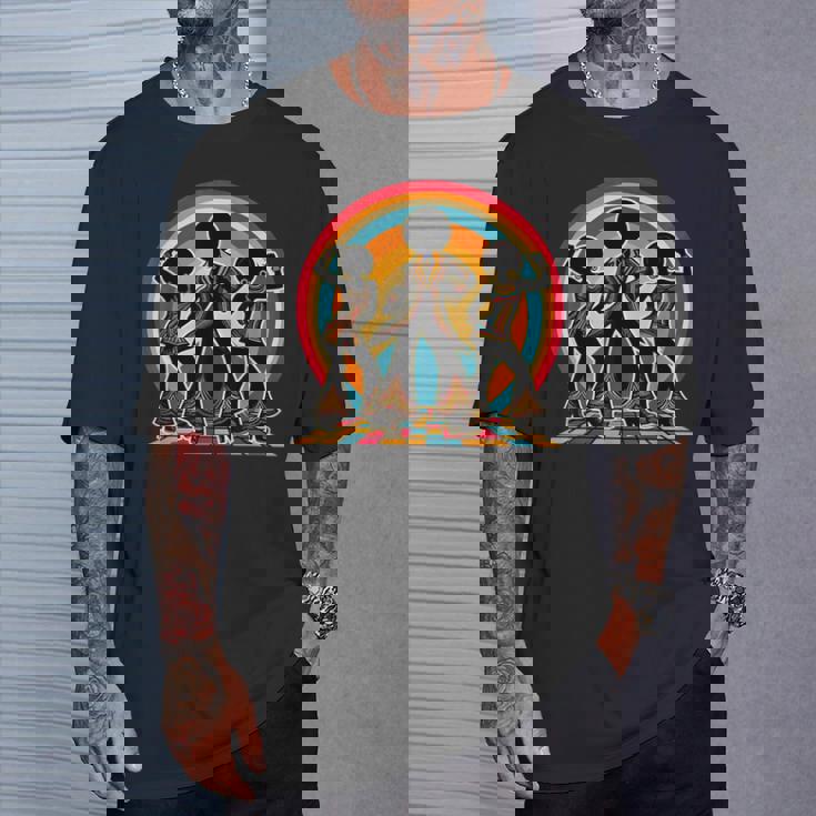 レトロ アフロ ソウル 音楽 グルーヴ ダンス ファンキー ディスコ Tシャツ 彼への贈り物