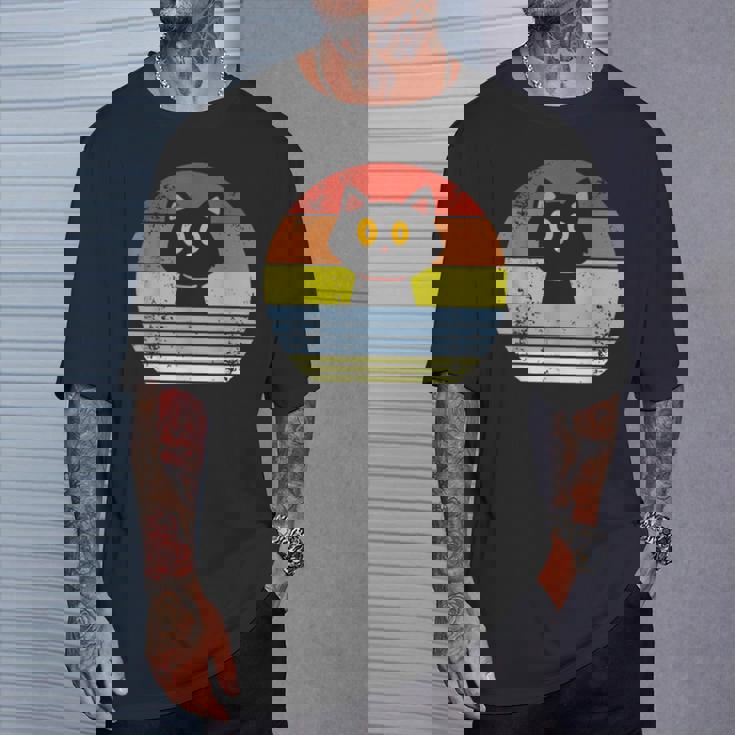 レトロ 猫 ヴィンテージ かわいい 子猫 ニャー キティ キティ Tシャツ 彼への贈り物