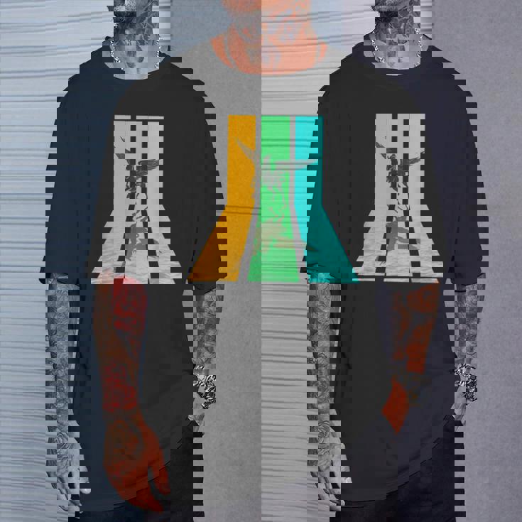 レトロ80年代ヴィンテージスタイルペガサス Tシャツ 彼への贈り物