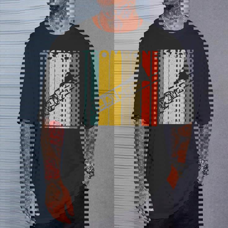 レトロトロンボーン I マーチングバンド I 吹奏楽部 I トロンボーン Tシャツ 彼への贈り物