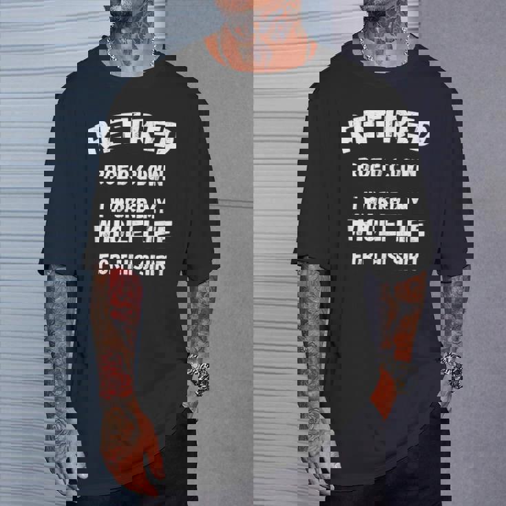 ロデオ・クラウン私はこれのために一生働いた Tシャツ 彼への贈り物