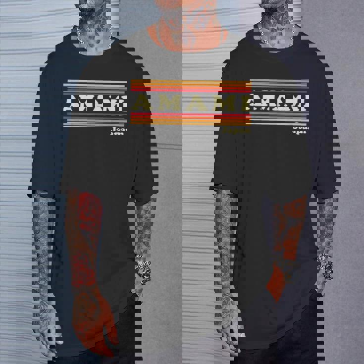 ヴィンテージ 80年代 奄美 日本 レトロ グラフィック Tシャツ 彼への贈り物