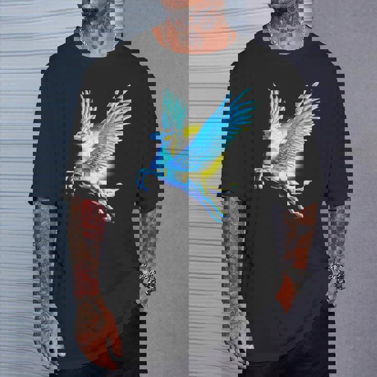 ヴィンテージ ペガサス 神話 ギリシャ空飛ぶ馬 神話 Tシャツ 彼への贈り物