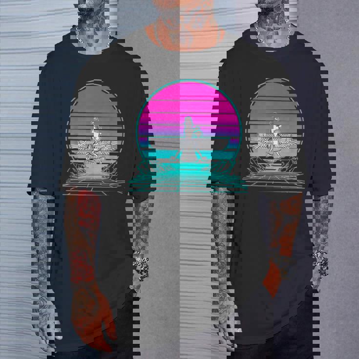 ヴィンテージ レトロ サンセット アヌンナキ Tシャツ 彼への贈り物