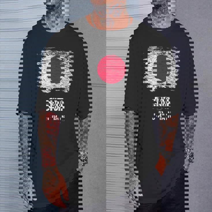 仙台ジャパン 休暇お土産 日本国旗 アンティーク調 Tシャツ 彼への贈り物