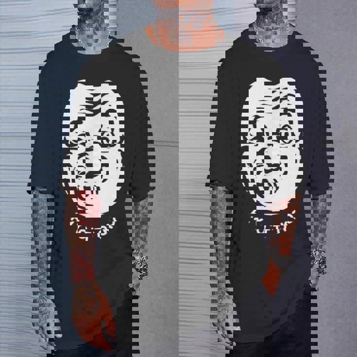 伝統的な日本のマスク、ひょっとこ様式デザイン。 Tシャツ 彼への贈り物