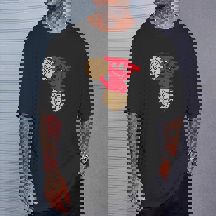 千葉県ご当地キャラと落花生 長袖tシャツ Tシャツ 彼への贈り物