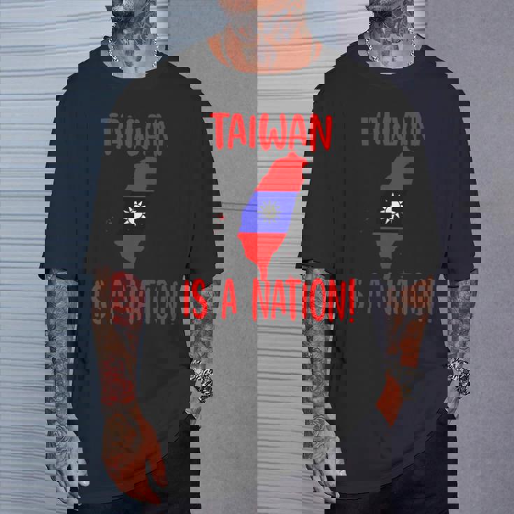 台湾は国です！ 中国を止めろ！ 長袖tシャツ Tシャツ 彼への贈り物
