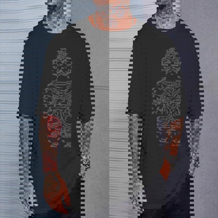 土偶 縄文 時代 遮光器土偶 宇宙人 エイリアン はにわ かわいい シュール シンプル 長袖tシャツ Tシャツ 彼への贈り物