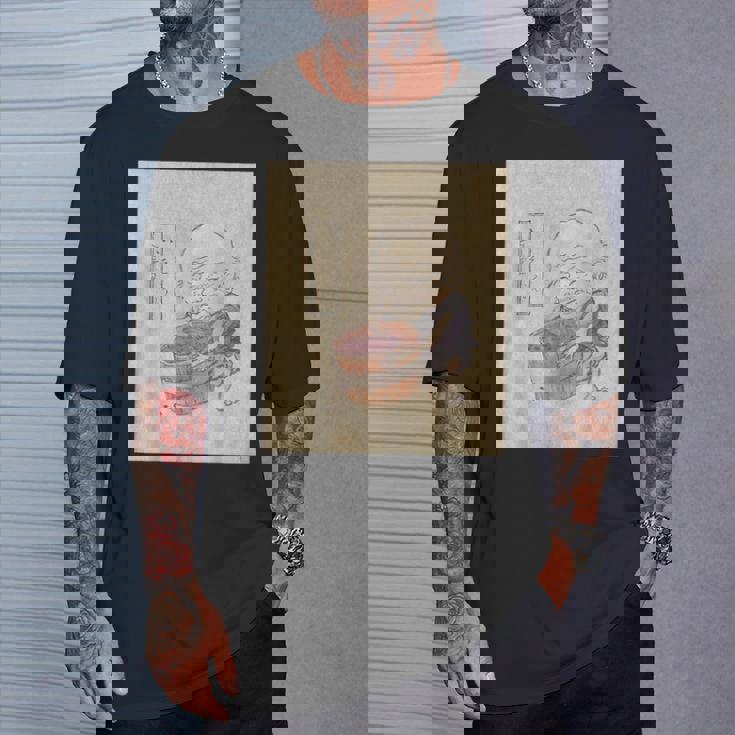 小豆洗い【日本の妖怪シリーズ】 Tシャツ 彼への贈り物