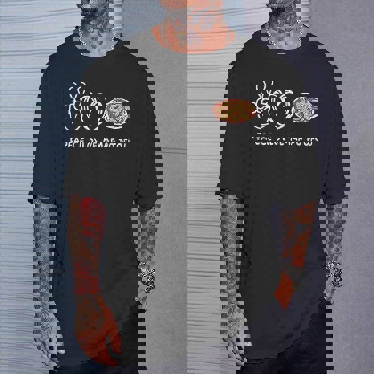 平和 愛 麻婆豆腐 レトロ 麻婆豆腐好き 食べ物好き Tシャツ 彼への贈り物