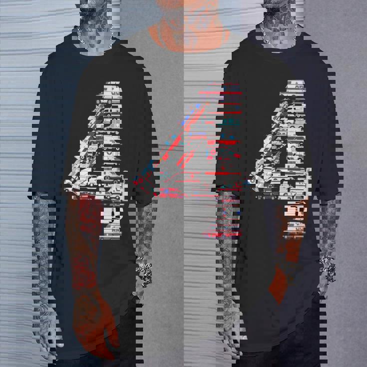 救急車 テーマ 4歳の誕生日 キッズ 男の子 4歳 Tシャツ 彼への贈り物