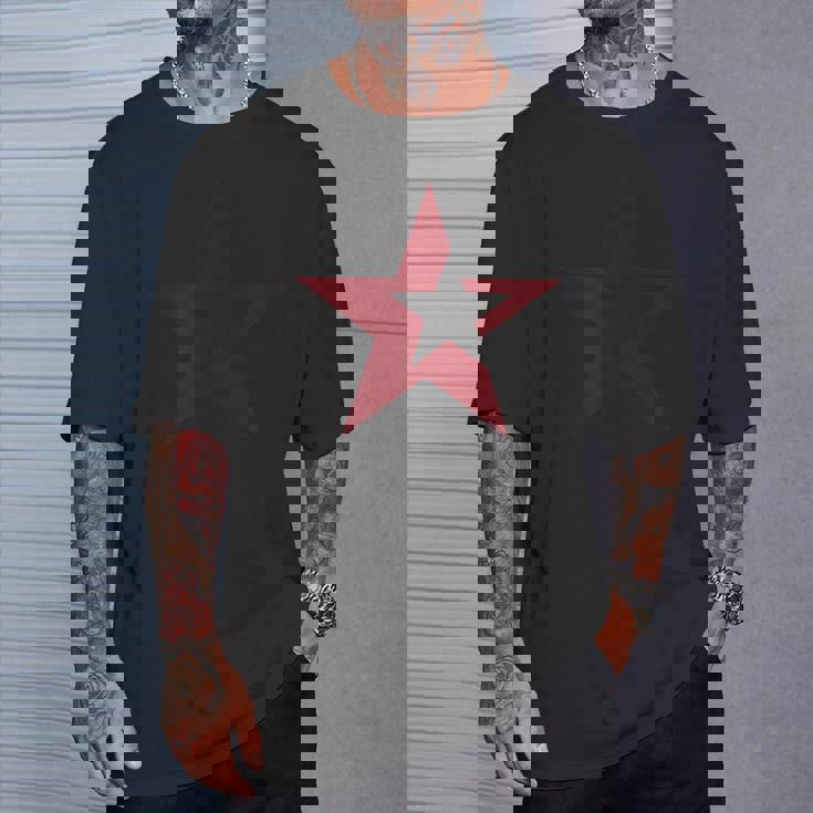 星 星柄 スター メンズ 半袖 ロック アメリカン おしゃれ かっこいい 大きいサイズ 黒 春夏 ドゥーブルステラ Tシャツ 彼への贈り物