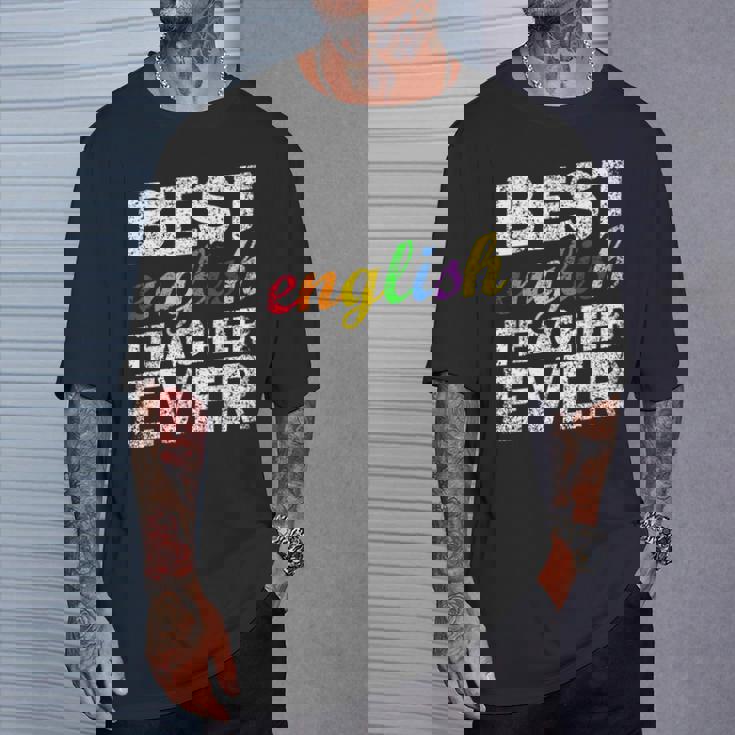 最高の英語教師 文法 クラス 男性 女性 教員 英語教師 Tシャツ 彼への贈り物