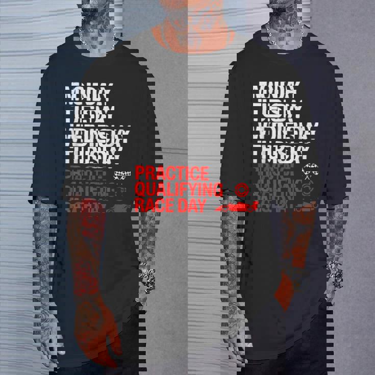 月曜 火曜 水曜 木曜 練習 予選 レース Tシャツ 彼への贈り物