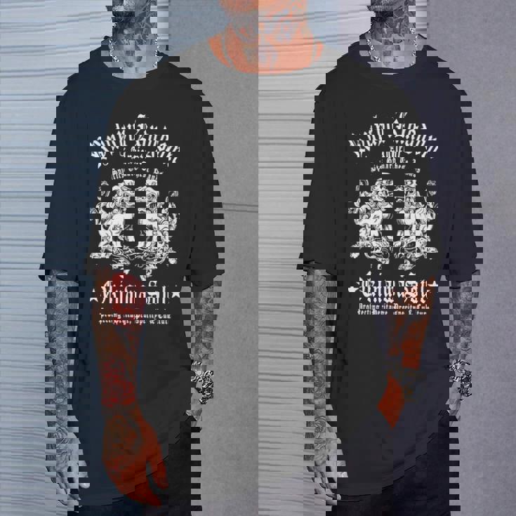 沖縄 日本 お土産 シーサーライオンズ 琉球諸島 和 長袖tシャツ Tシャツ 彼への贈り物