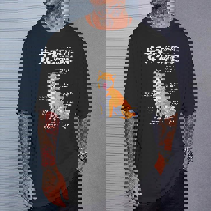 犬のなでかた解説 犬好き アイデア ギフト サプライズ わんこ 半袖 ペット プリント 犬の日 おもしろ Tシャツ 彼への贈り物