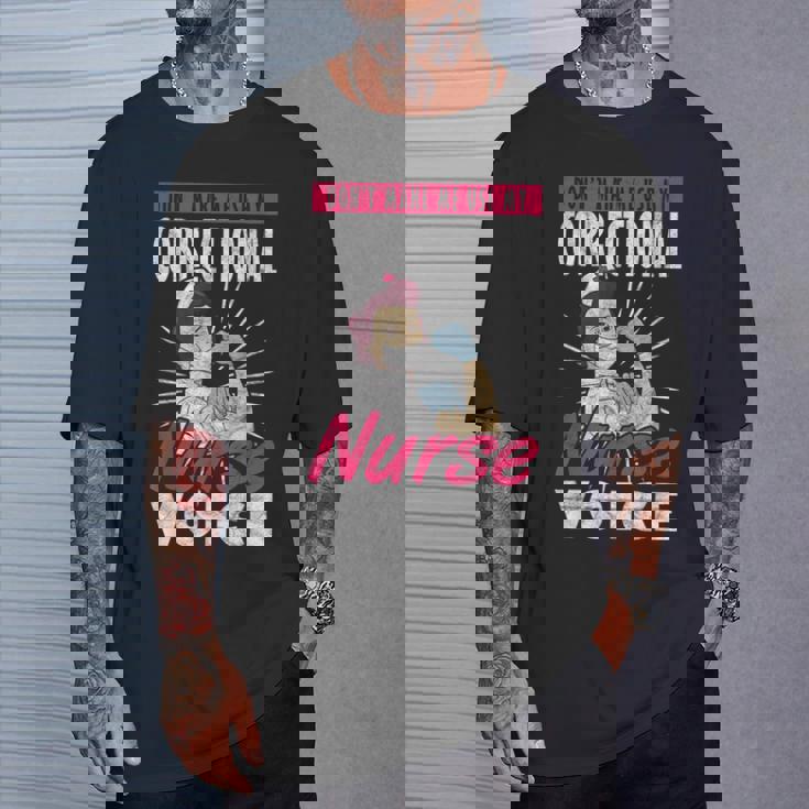 矯正看護師 刑務所看護 Use My Correctional Nurseoice Tシャツ 彼への贈り物