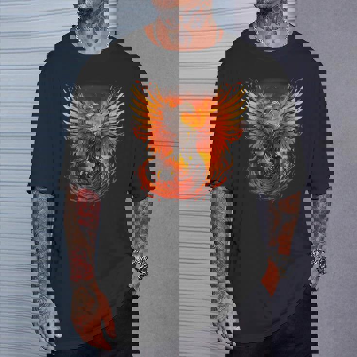 神話の鳥 若返り 不死鳥 芸術作品 ファイヤーバード リボーン Tシャツ 彼への贈り物