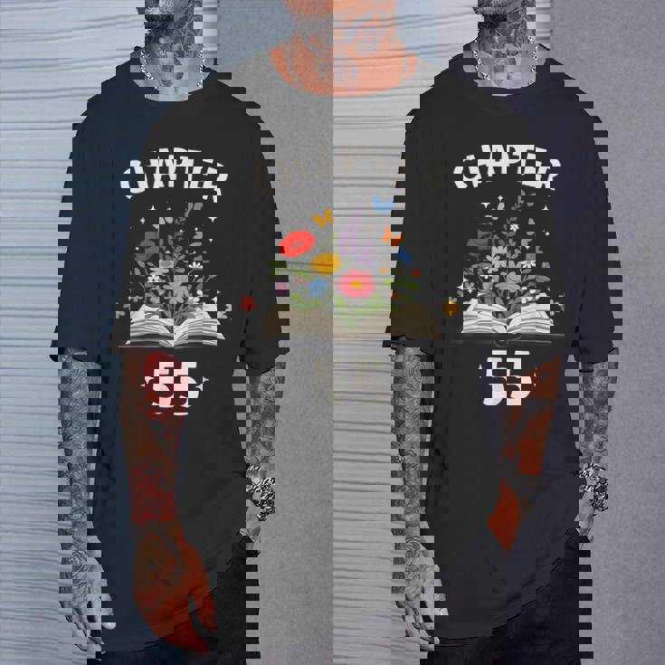 第55章 55歳 誕生日 お祝い 花本 Tシャツ 彼への贈り物