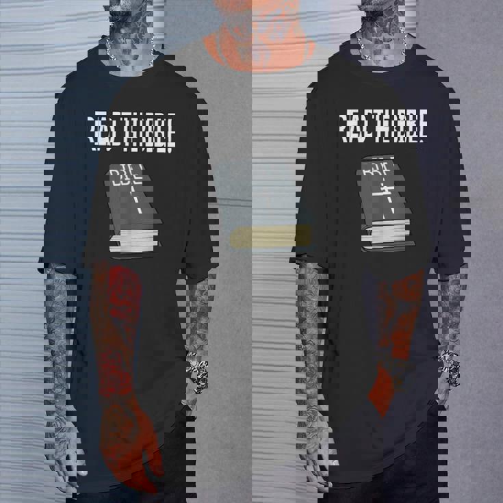 読む 聖書 信仰 キリスト教 イエス・キリスト Tシャツ 彼への贈り物