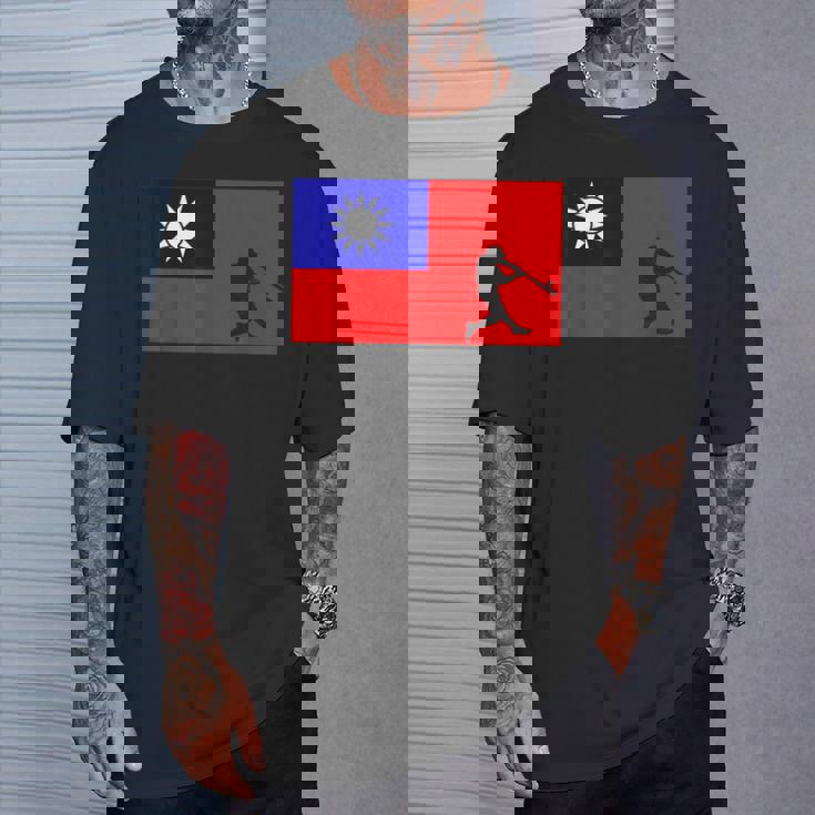 野球リーグ台湾国旗 アジア代表選手 Tシャツ 彼への贈り物