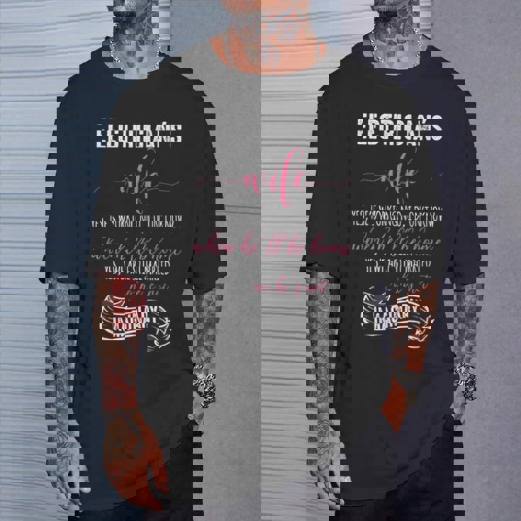 電気技師の妻シャツ 電気技師tシャツ ラインマンギフト Tシャツ 彼への贈り物