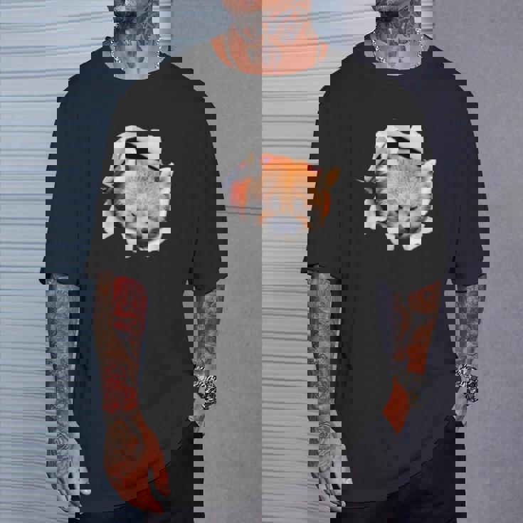 面白いtシャツ レッサーパンダ メンズ 動物 グッズ かわいい 面白い 服 ネタ Tシャツ 彼への贈り物