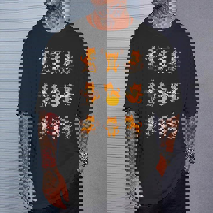 面白いtシャツ 猫 ネコ 筋トレ ジム おもしろグッズ かわいい おもしろtシャツ 面白い 服 ネタ Tシャツ 彼への贈り物