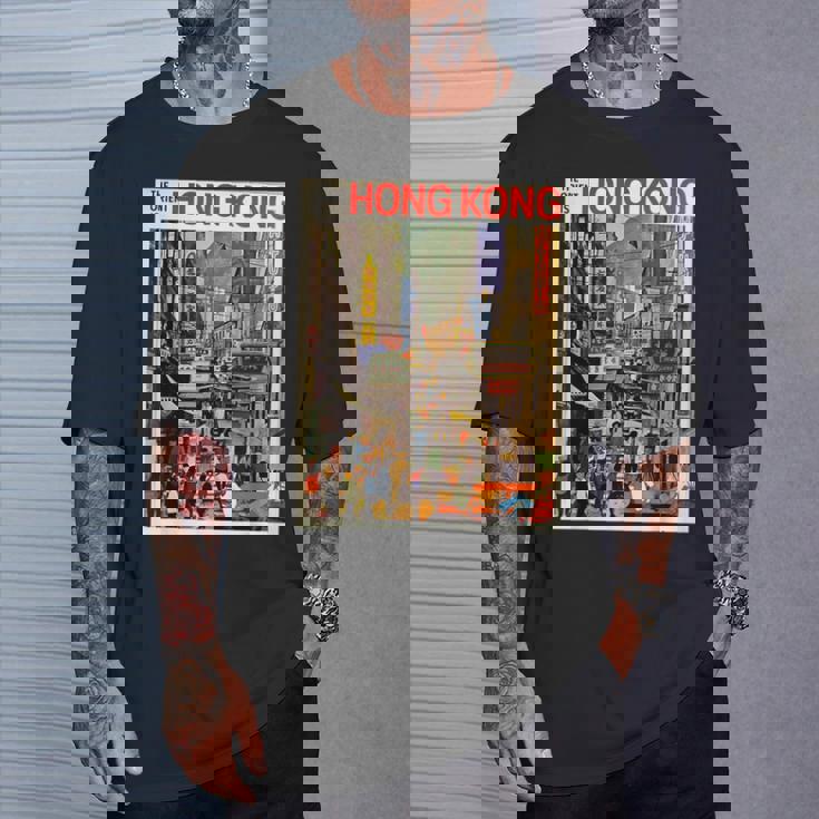 香港のお土産ポスター香港 Tシャツ 彼への贈り物