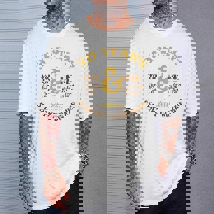 30年 一緒に完成 30周年 おそろい カップル Tシャツ 彼への贈り物