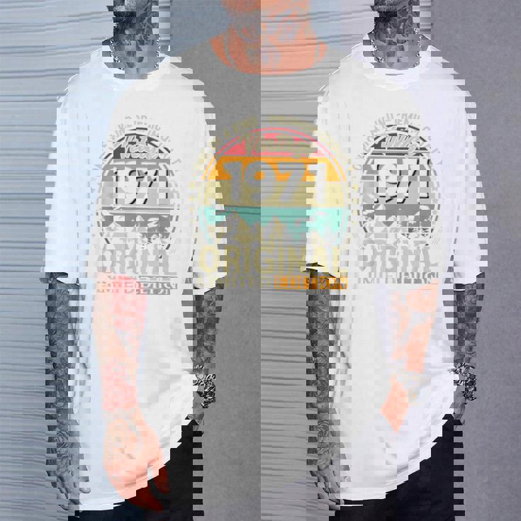 55歳 誕生日 男性女性intage 1971年1971年生まれ レトロデザインブランド Tシャツ 彼への贈り物