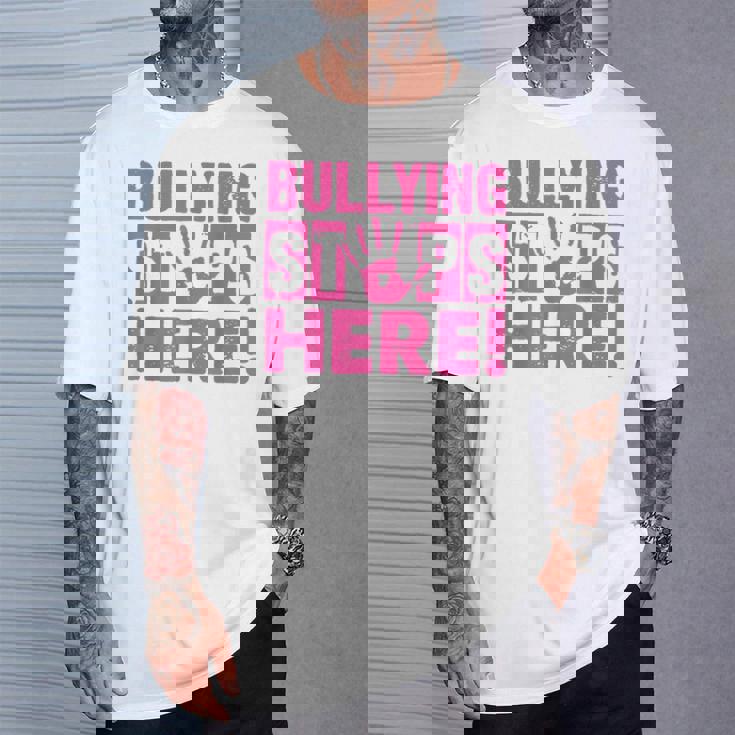 Bullyingtop Here ピンクシャツデー Tシャツ 彼への贈り物